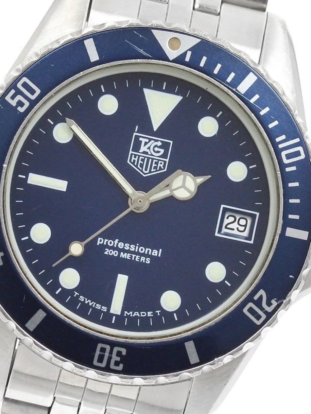 TAG HEUER Professional Diver 200 980.613B Date blue Dial Quartz Boy's_961887